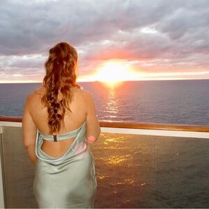 Amazon Sage Backless Dress